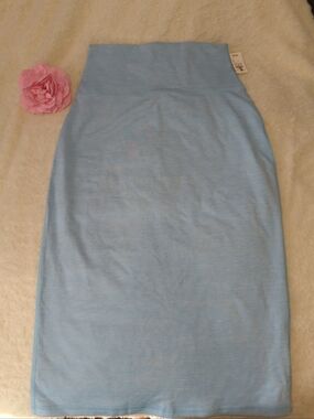 aerie Sky Blue High-Waist Pencil Skirt